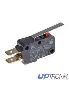 SPDT-NO/NC Roller Lever Microswitch, 16A, 250V, V-162-1C5