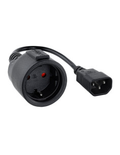 Nanocable Cable Adaptador C14/M a CEE7/H, 25cm