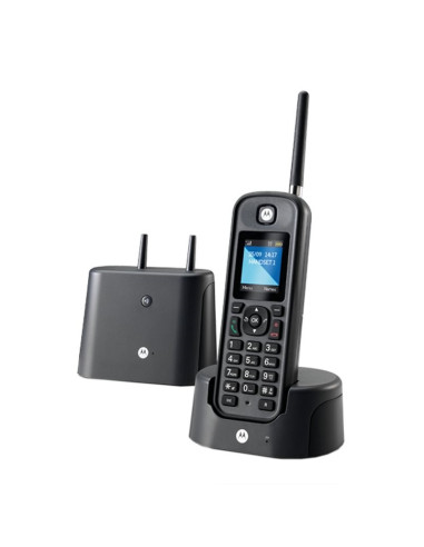 MOTOROLA O201 Telefono DECT Largo Alcance Negro